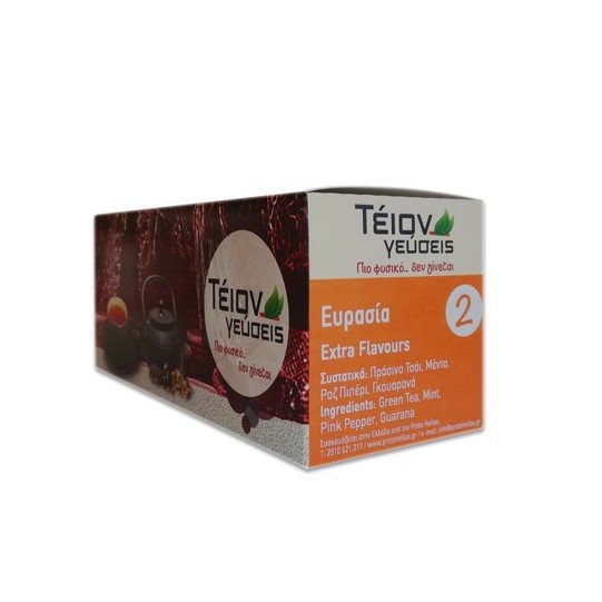 Τέιον Γεύσεις – Ευρασία: Πράσινο Τσάι με Γκουαρανά & Ροζ Πιπέρι 20 τεμάχια